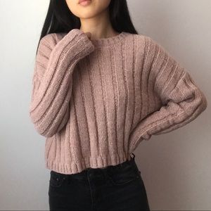 <SOLD ON DEPOP> dusty rose knit sweater